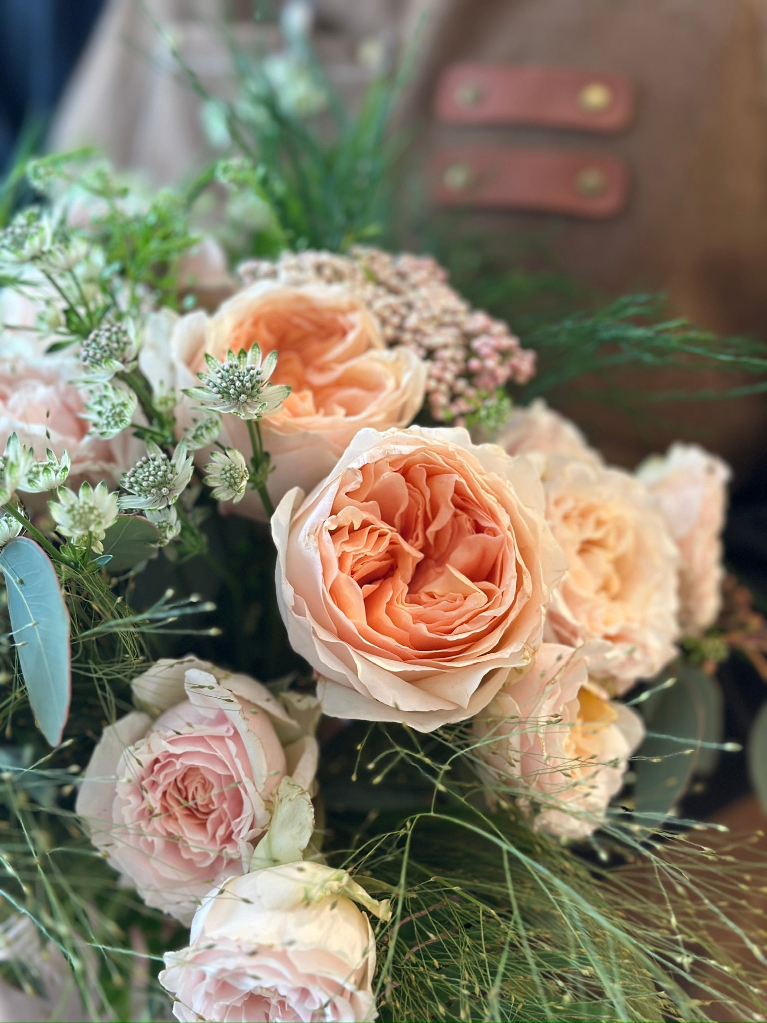 Bouquet de rosas de jardín