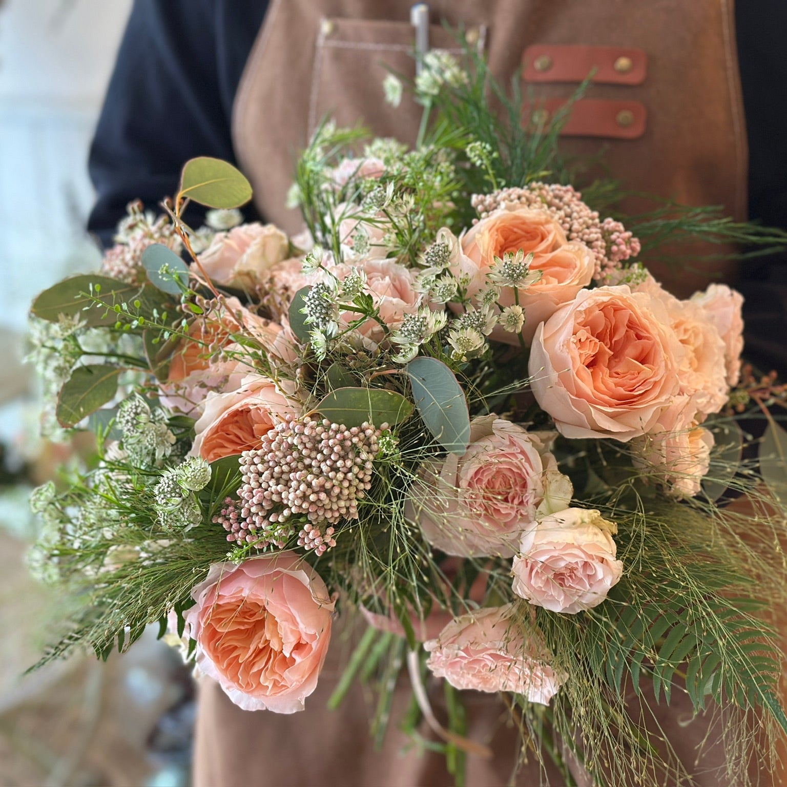 Bouquet de rosas de jardín